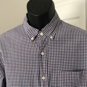 J CREW Secret Wash Shirting Stretch Slim Fit Long Sleeves Checkered Men …